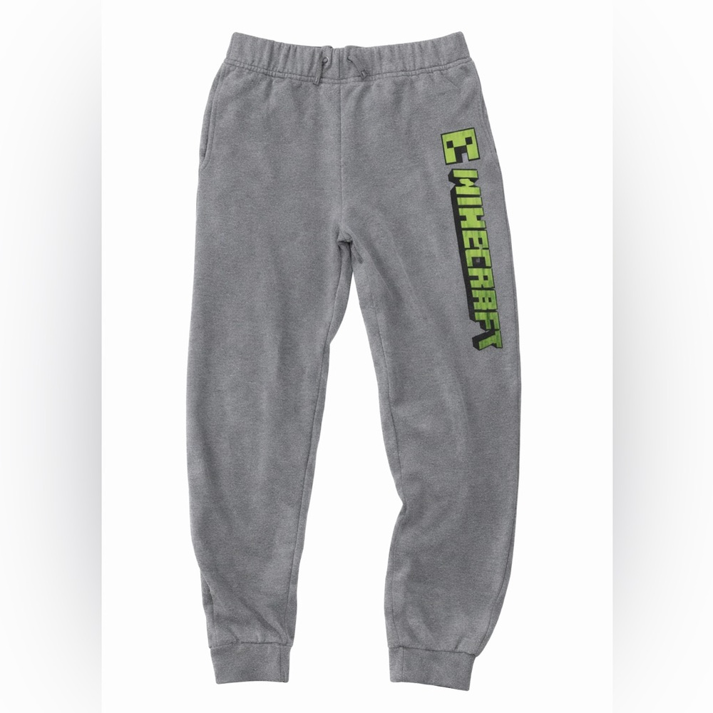 Minecraft Kids Gray Joggers